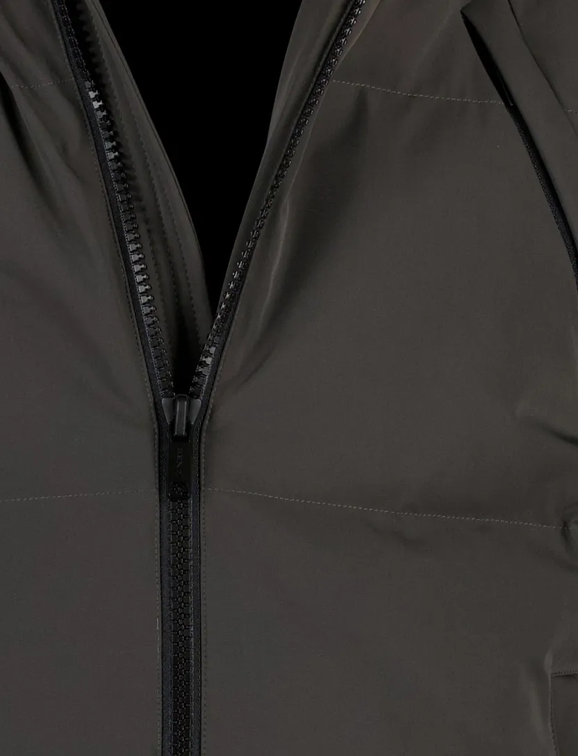 Genti winterjas puffer capuchon donkergrijs