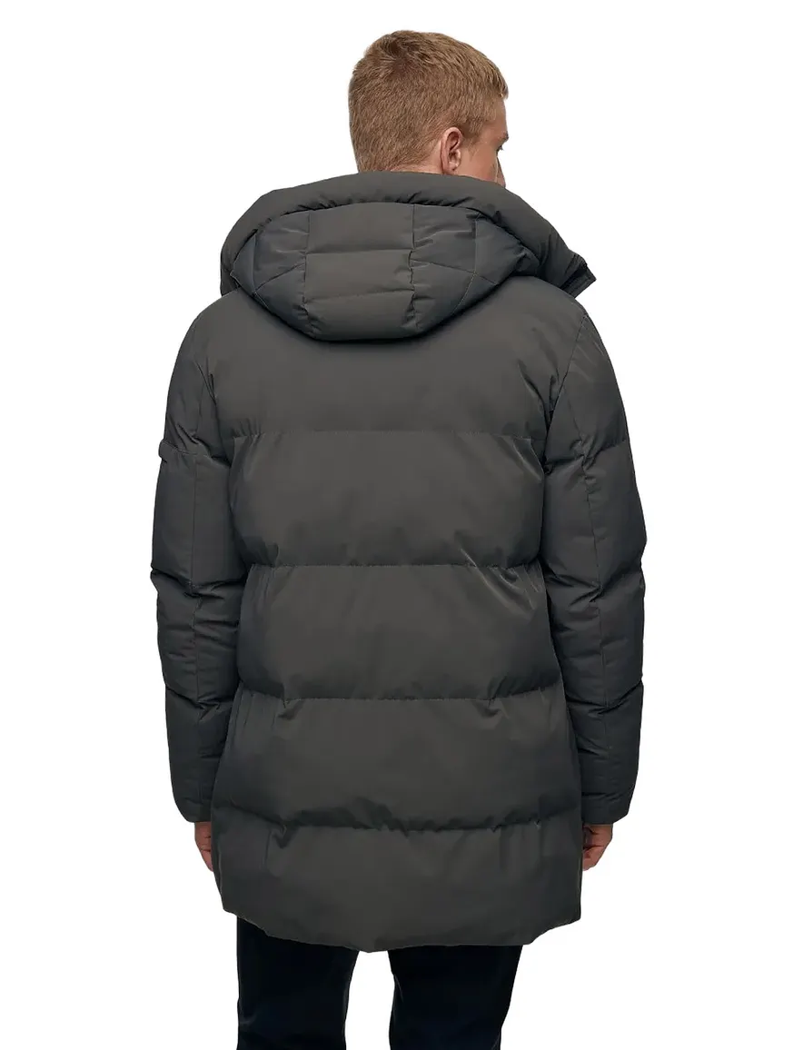 Genti winterjas donkergrijs