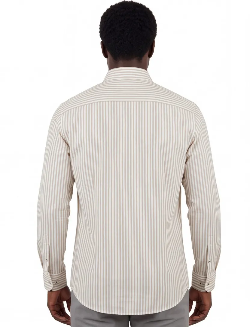 Giordano katoenen overhemd beige