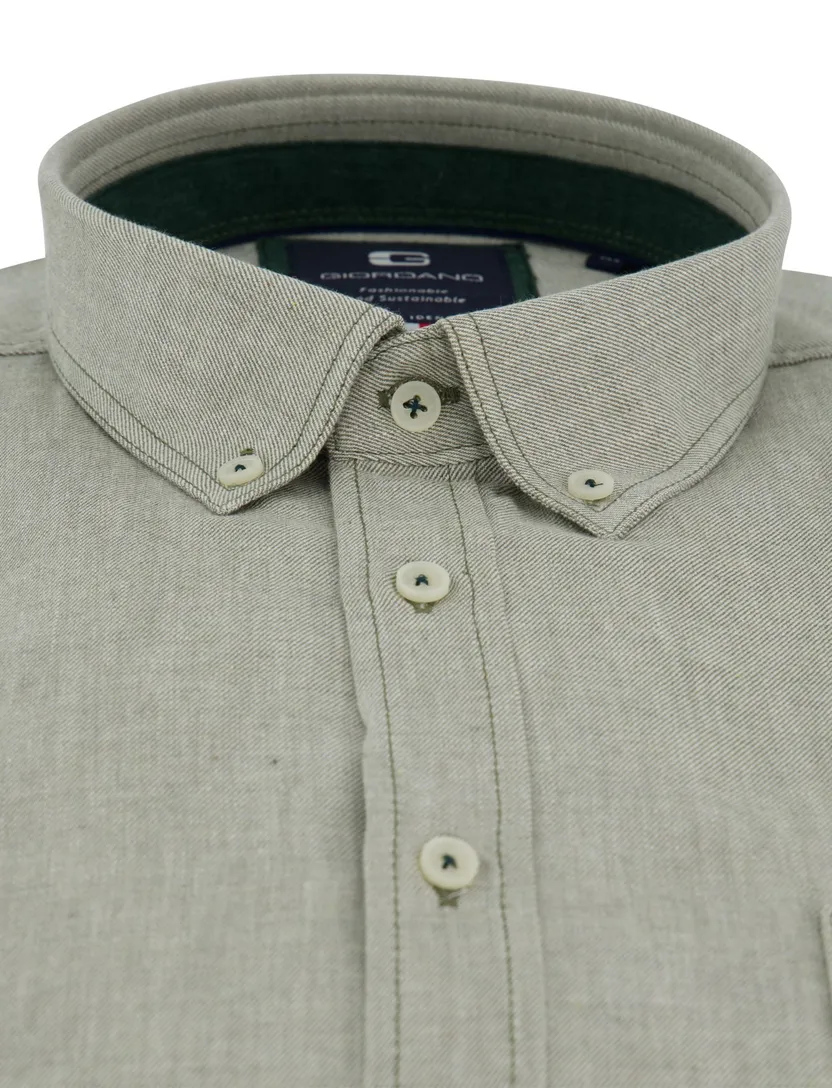 Giordano overhemd groen button down