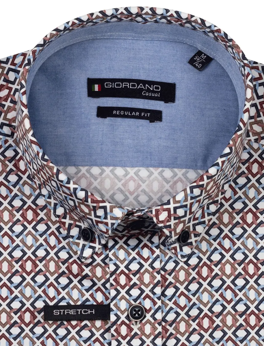 casual overhemd blauw Giordano