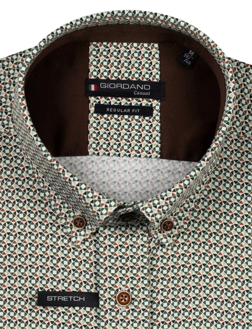 casual overhemd groen Giordano