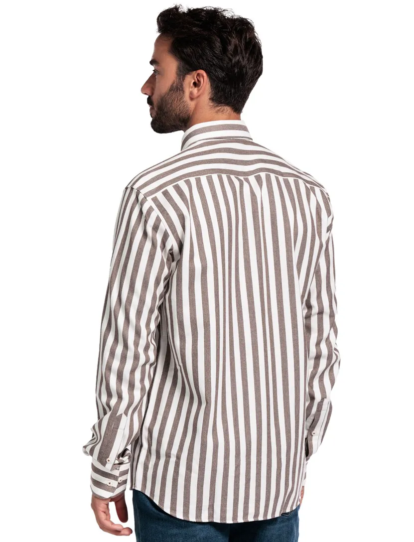 casual overhemd Giordano bruin