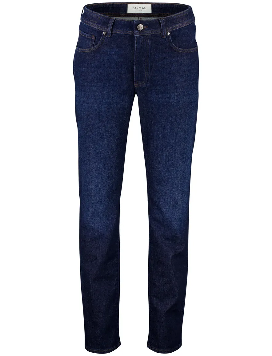 Barmas spijkerbroek donkerblauw 5 pocket model