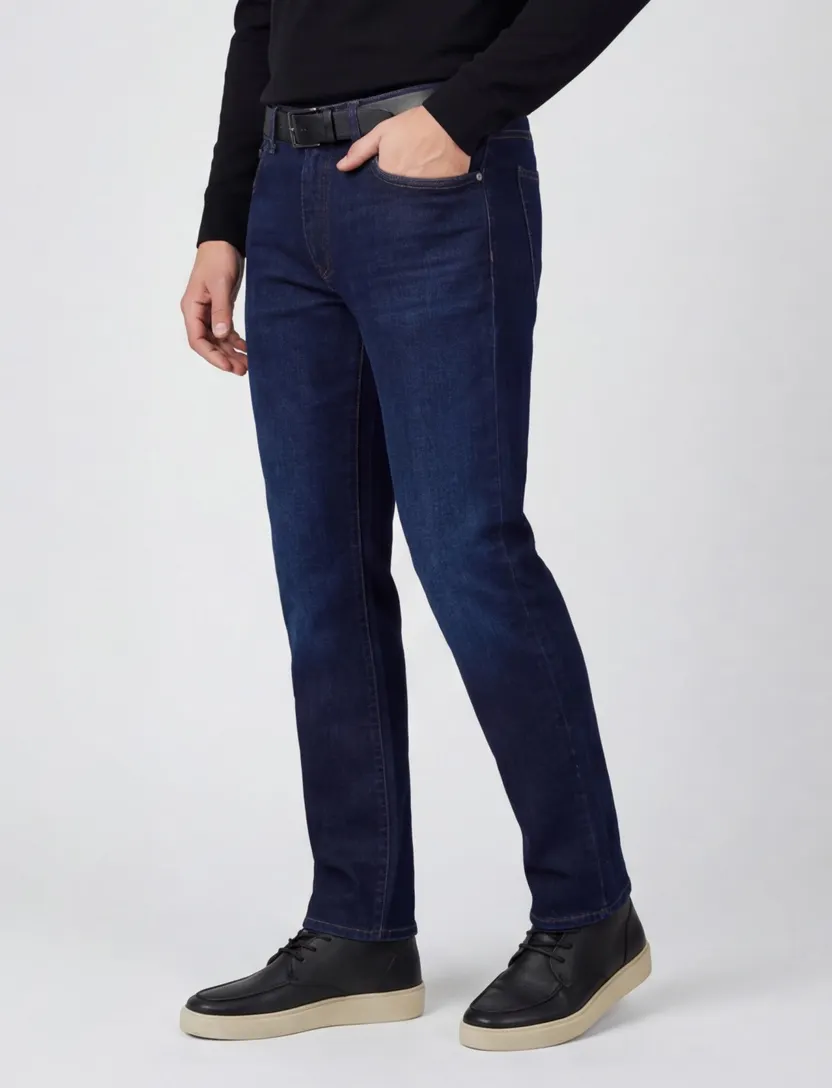 Broek Barmas donkerblauw denim