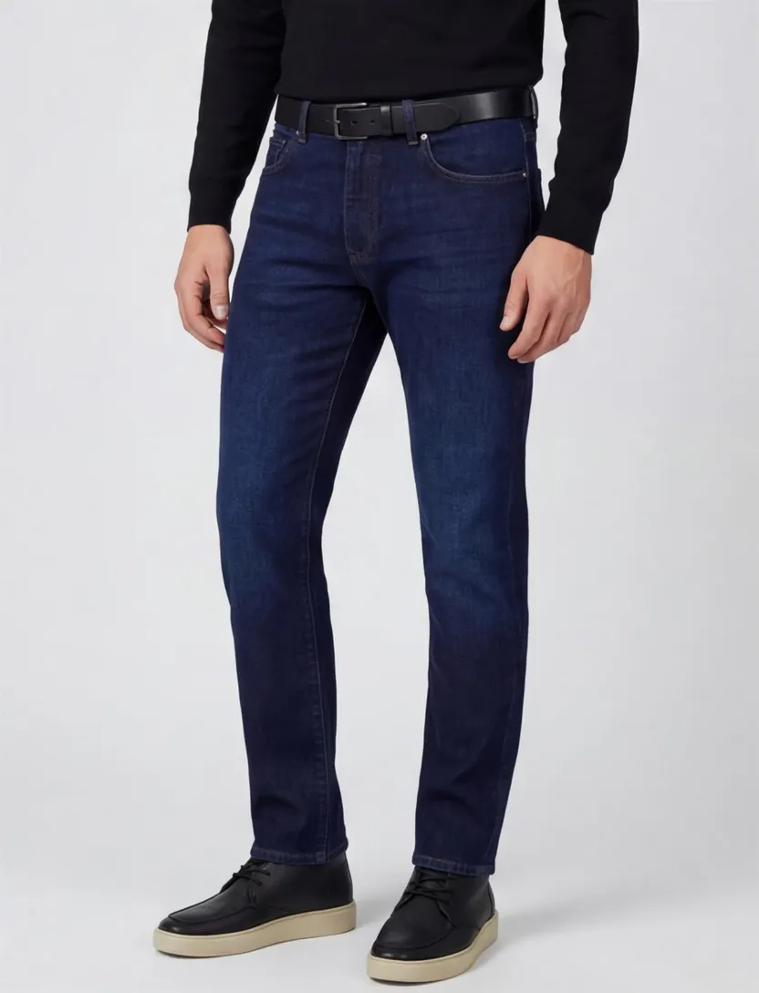 Broek Barmas donkerblauw denim