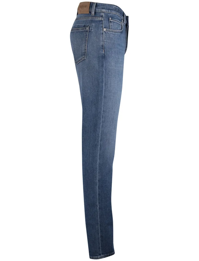 Barmas jeans blauw effen denim normale fit