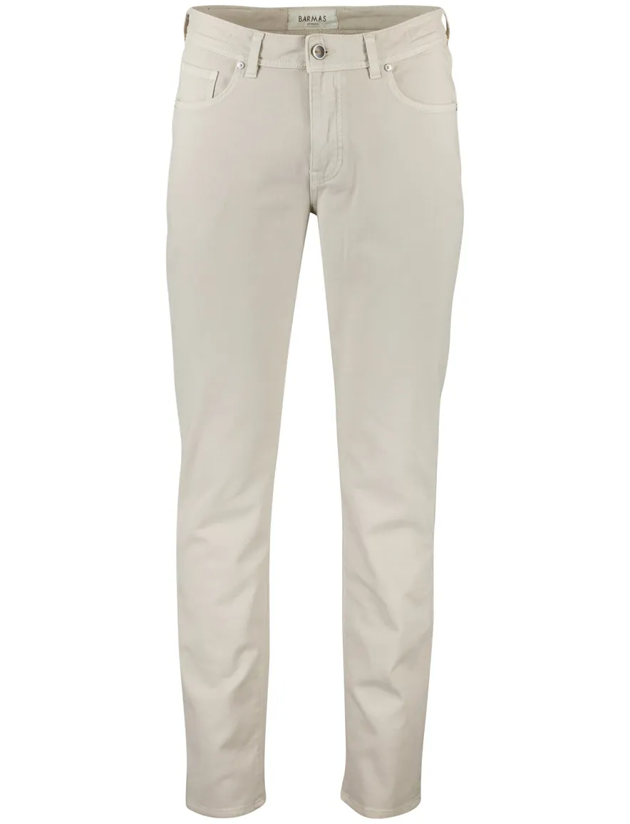 Beige Barmas Dean 5-pocket broek