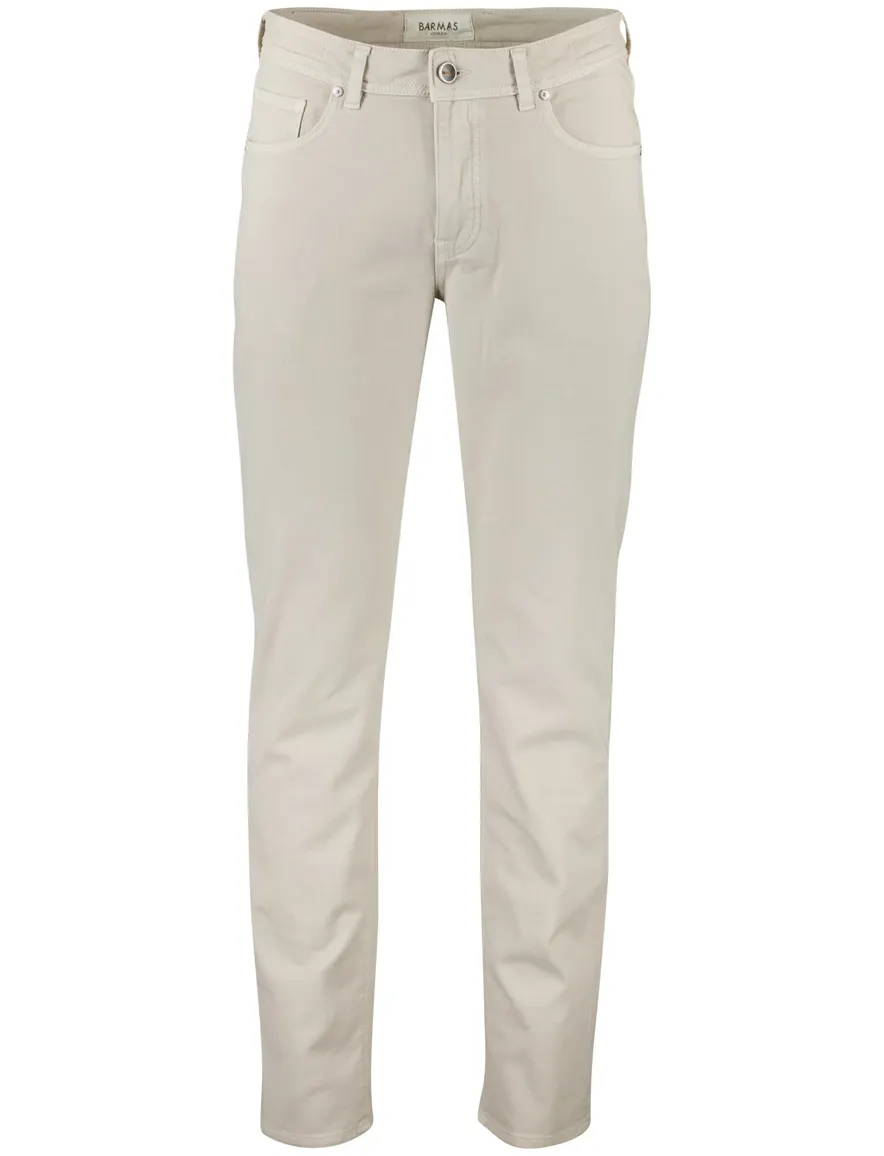 Beige Barmas Dean 5-pocket broek