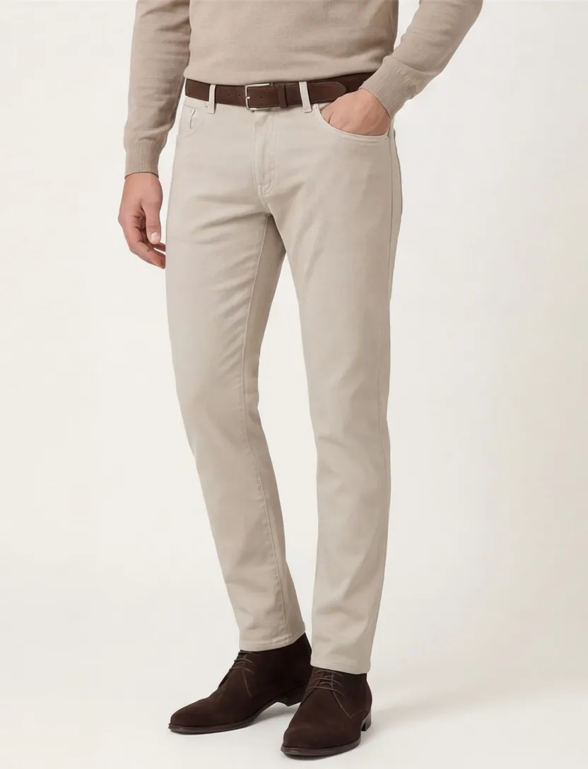 Broek Barmas Dean beige 5-pocket
