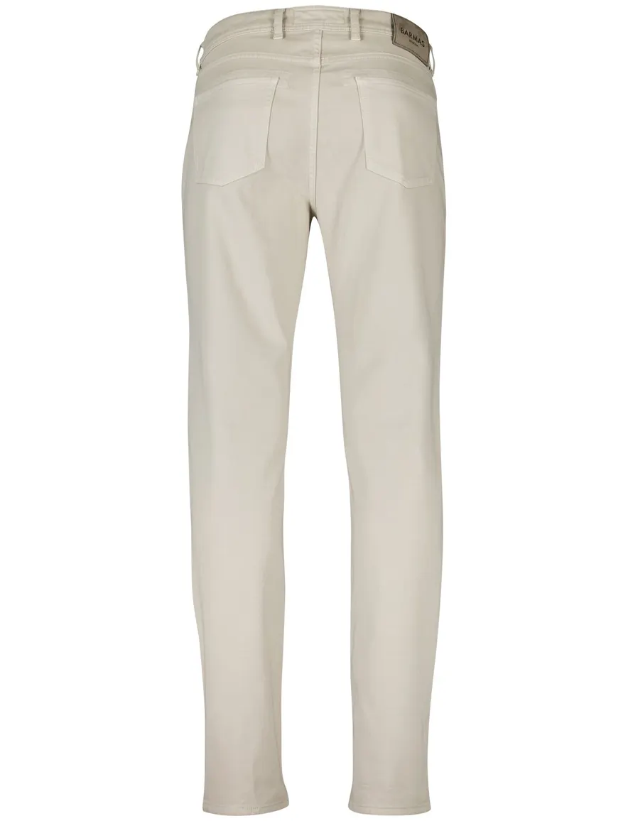 Beige Barmas Dean 5-pocket broek