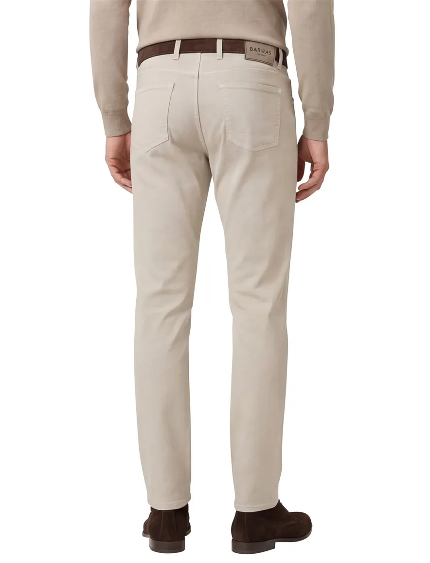 Beige Barmas Dean 5-pocket broek
