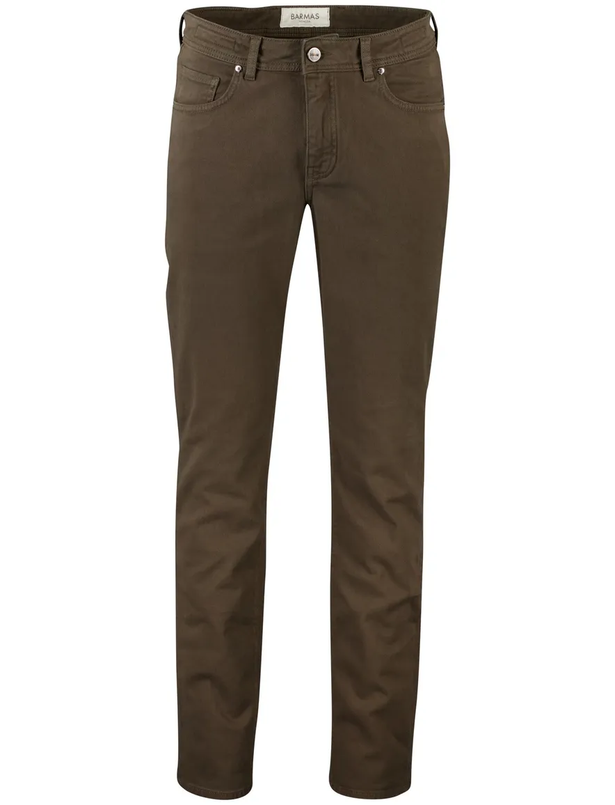 Bruine Barmas Dean 5-pocket broek