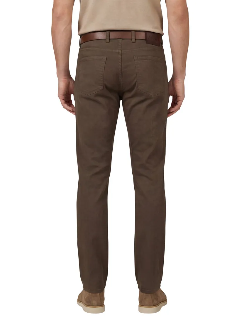 Broek Barmas Dean bruin 5-pocket