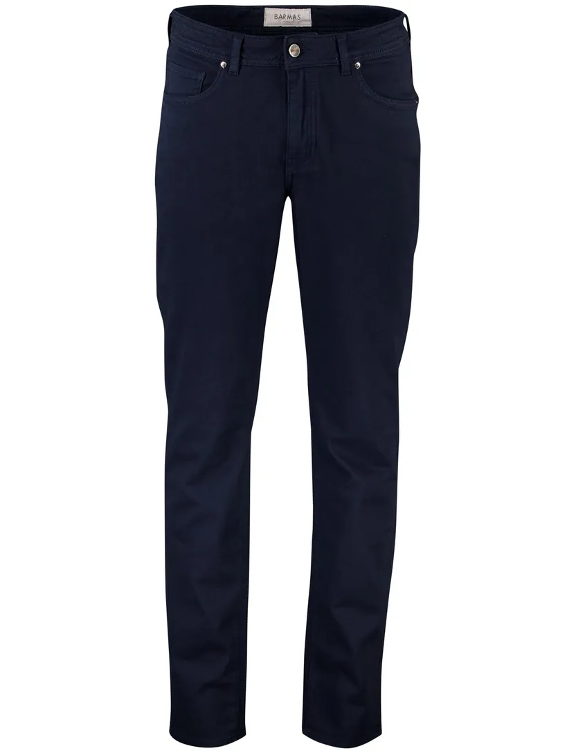 Broek Barmas Dean navy 5-pocket