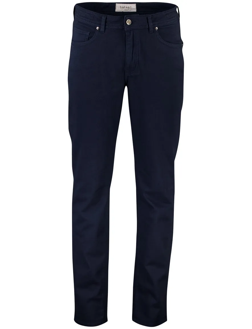 Navy Barmas Dean 5-pocket broek