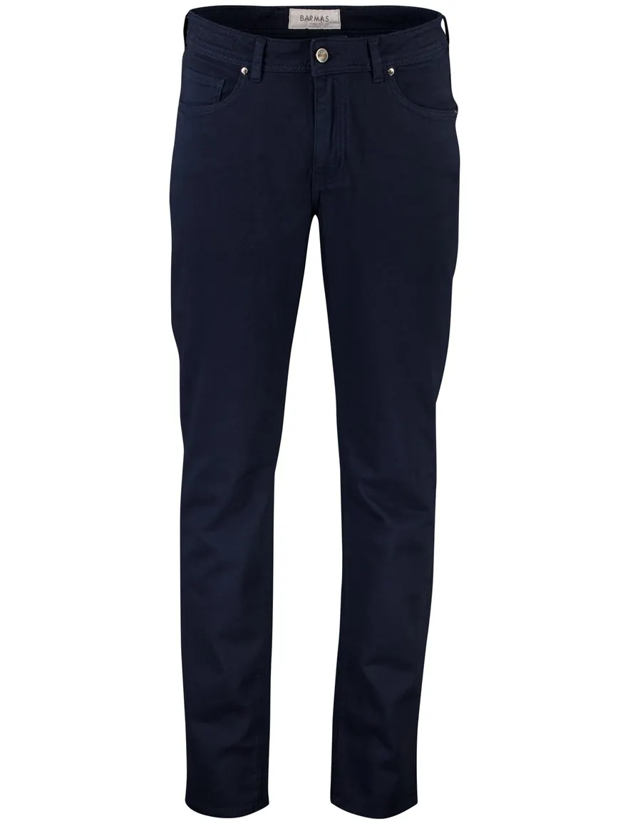 Navy Barmas Dean 5-pocket broek