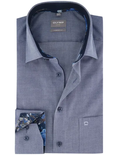 Olymp Olymp Luxor Comfort Fit business overhemd blauw