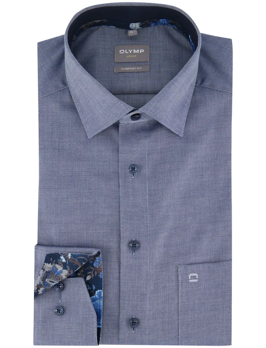 Olymp Luxor Comfort Fit business overhemd blauw