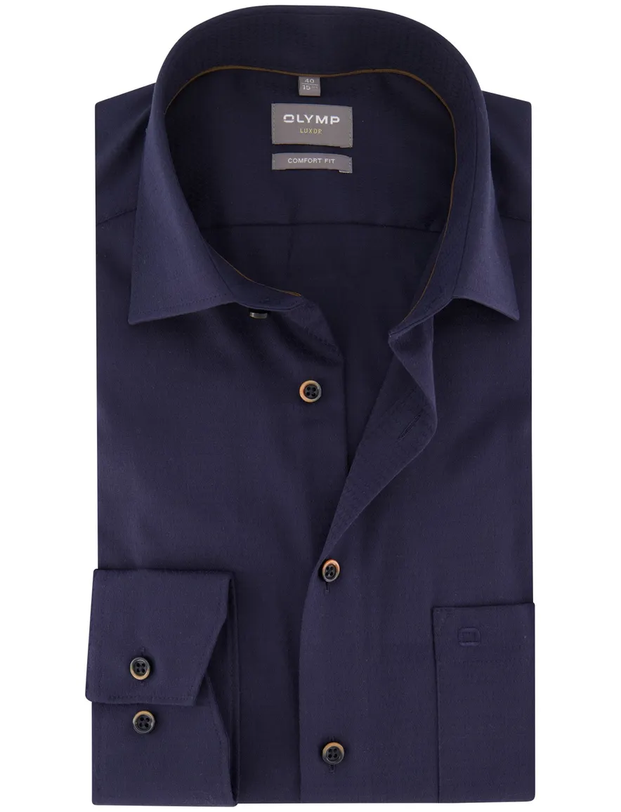 business overhemd donkerblauw Olymp Luxor Comfort Fit