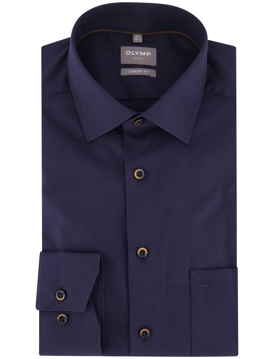business overhemd donkerblauw Olymp Luxor Comfort Fit