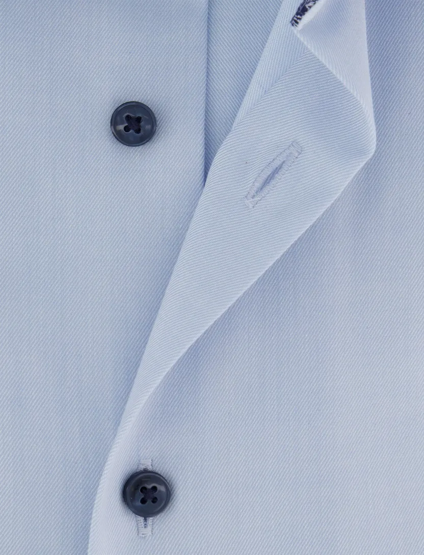 Olymp comfort fit overhemd blauw katoen