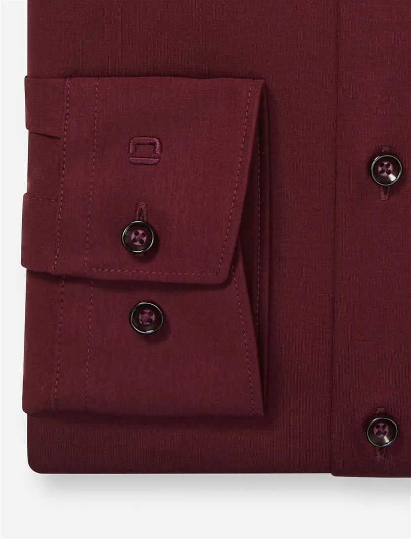 Olymp overhemd bordeaux Luxor 24/Seven Modern Fit