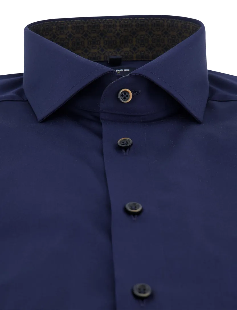 business overhemd Olymp Luxor Modern Fit donkerblauw