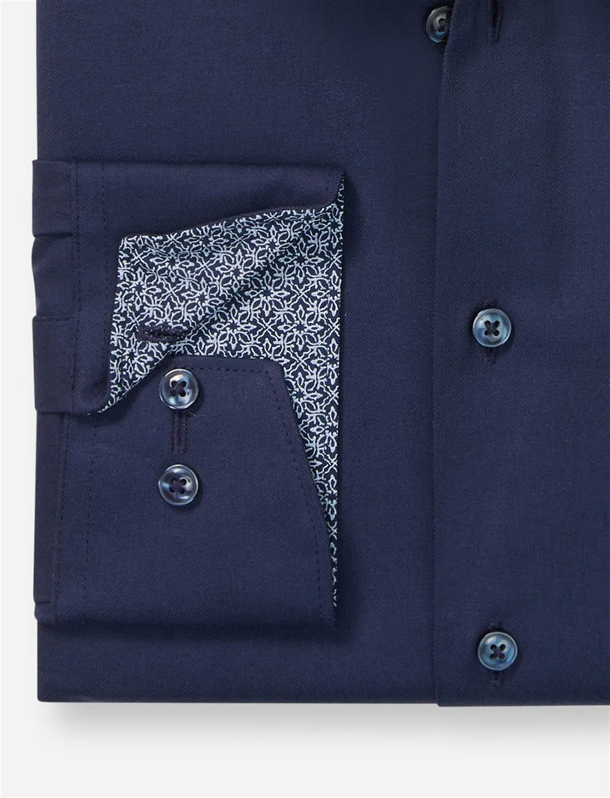 Olymp overhemd Luxor 24/Seven navy Modern Fit effen