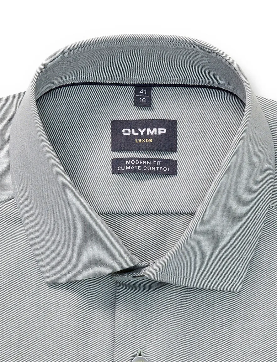 Olymp overhemd grijs Luxor 24/Seven ml7 Modern Fit