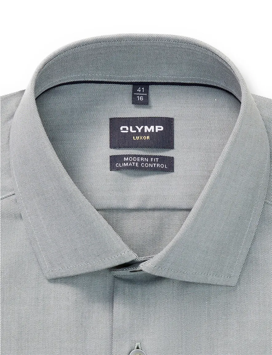 Olymp overhemd grijs Luxor 24/Seven ml7 Modern Fit