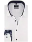 Olymp Luxor Modern Fit overhemd mouwlengte 7 wit effen