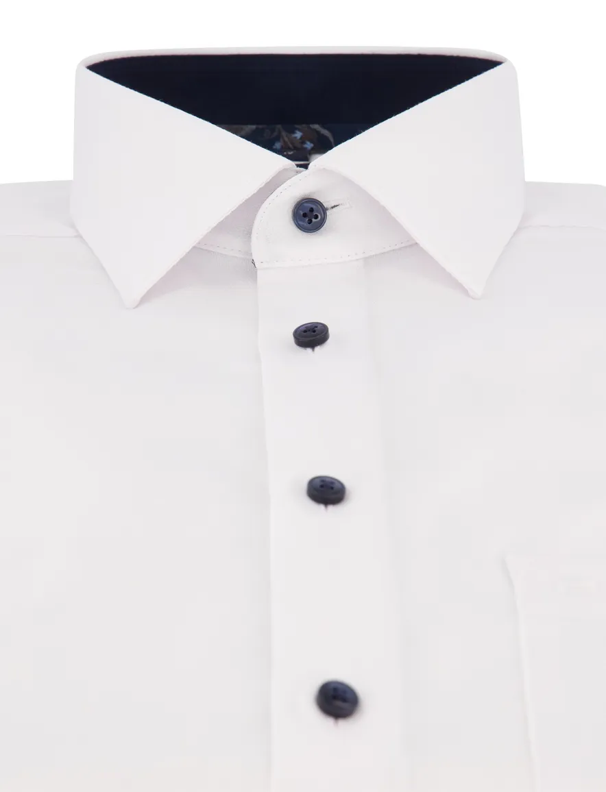 overhemd mouwlengte 7 wit Olymp Luxor Modern Fit