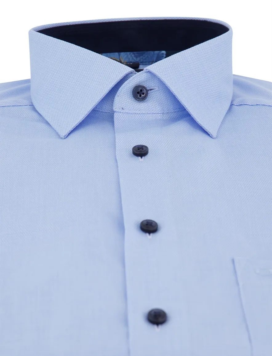 overhemd mouwlengte 7 blauw Olymp Luxor Modern Fit