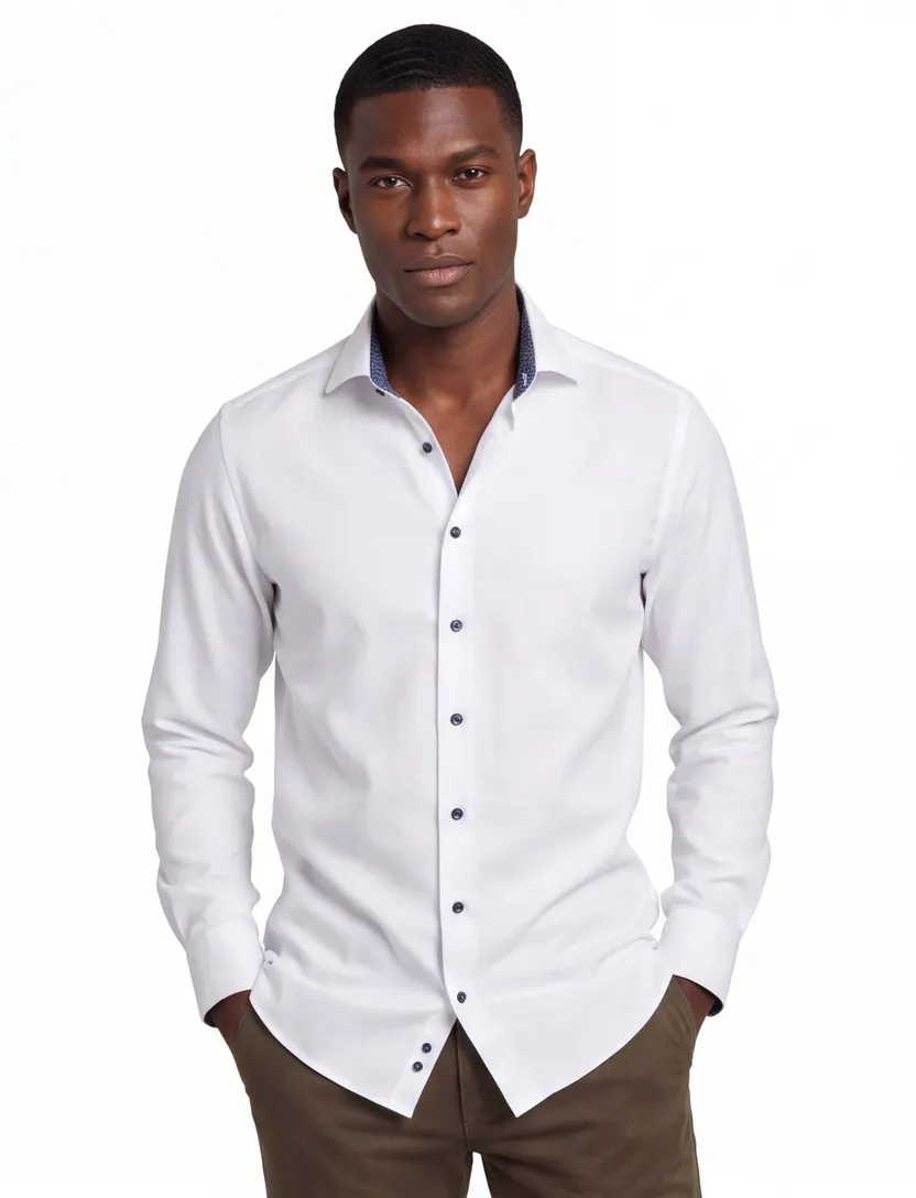 overhemd mouwlengte 7 Olymp Luxor 24/7 modern fit wit