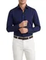 Olymp Level Five body fit business overhemd donkerblauw