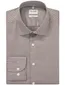 Olymp geprint bruin overhemd katoen slim fit