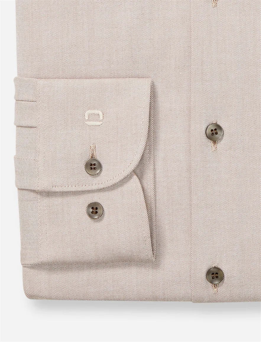 business overhemd beige Olymp Level Five body fit