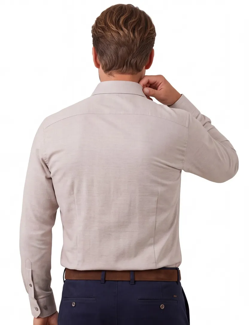 Overhemd olymp Level Five body fit beige