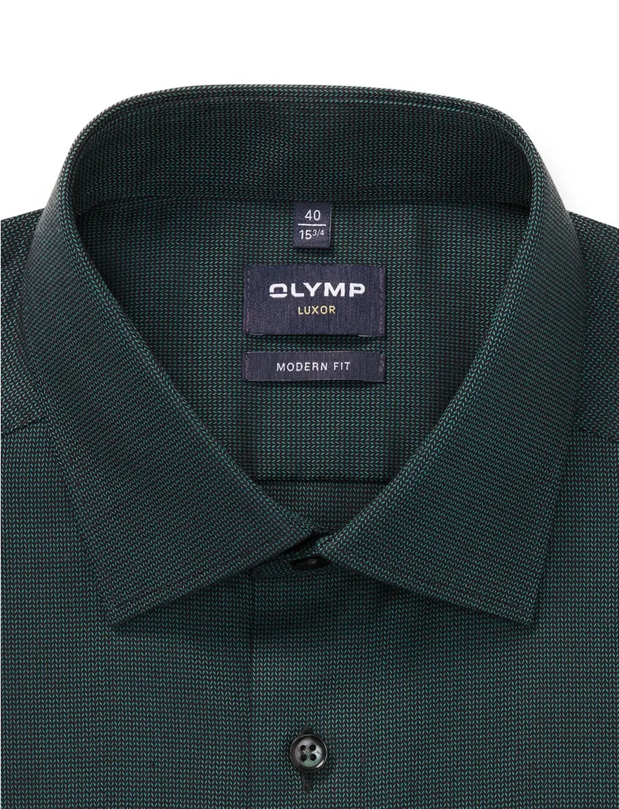 Olymp overhemd donkergroen Luxor ml7 Modern Fit