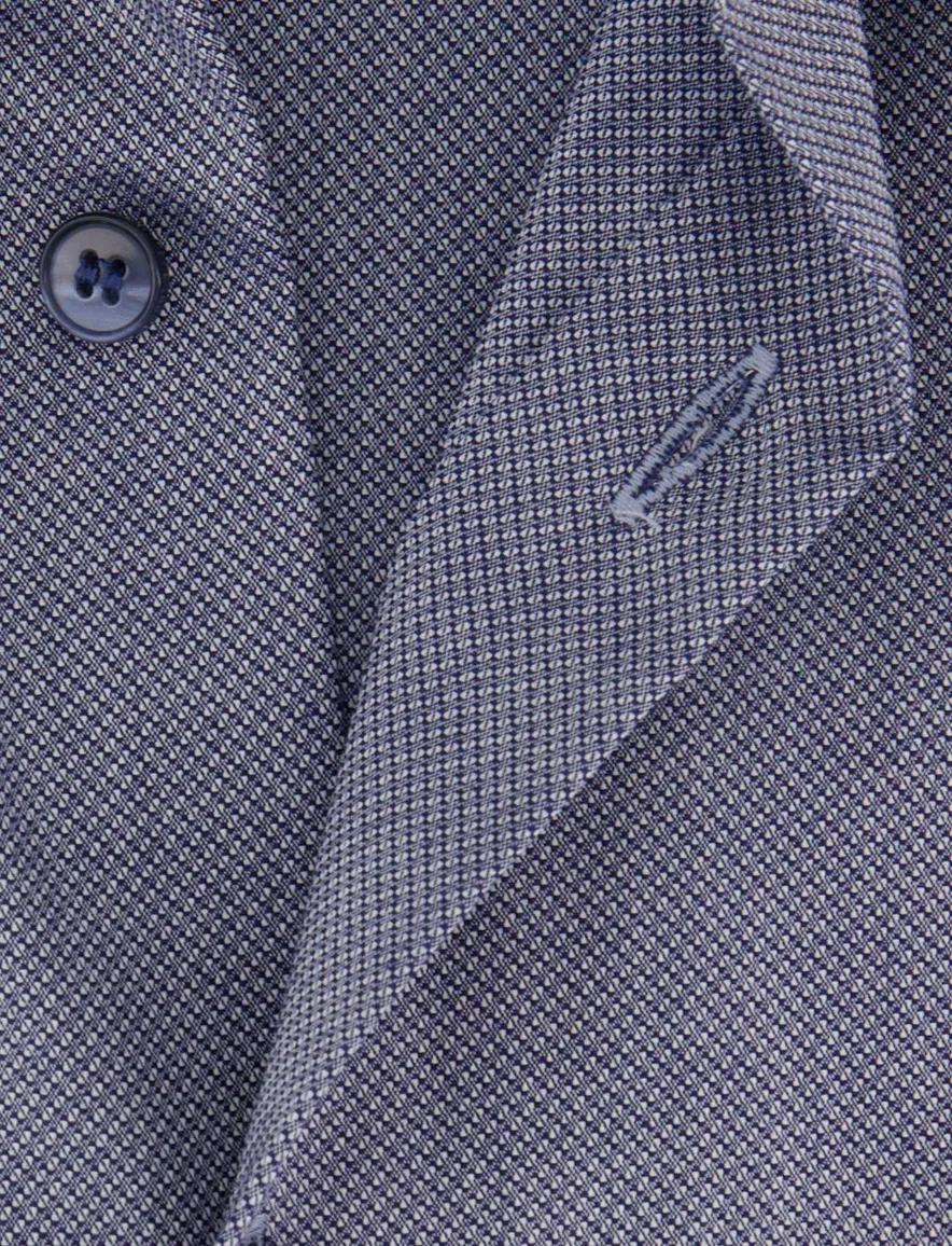Olymp slim fit overhemd mouwlengte 7 blauw effen