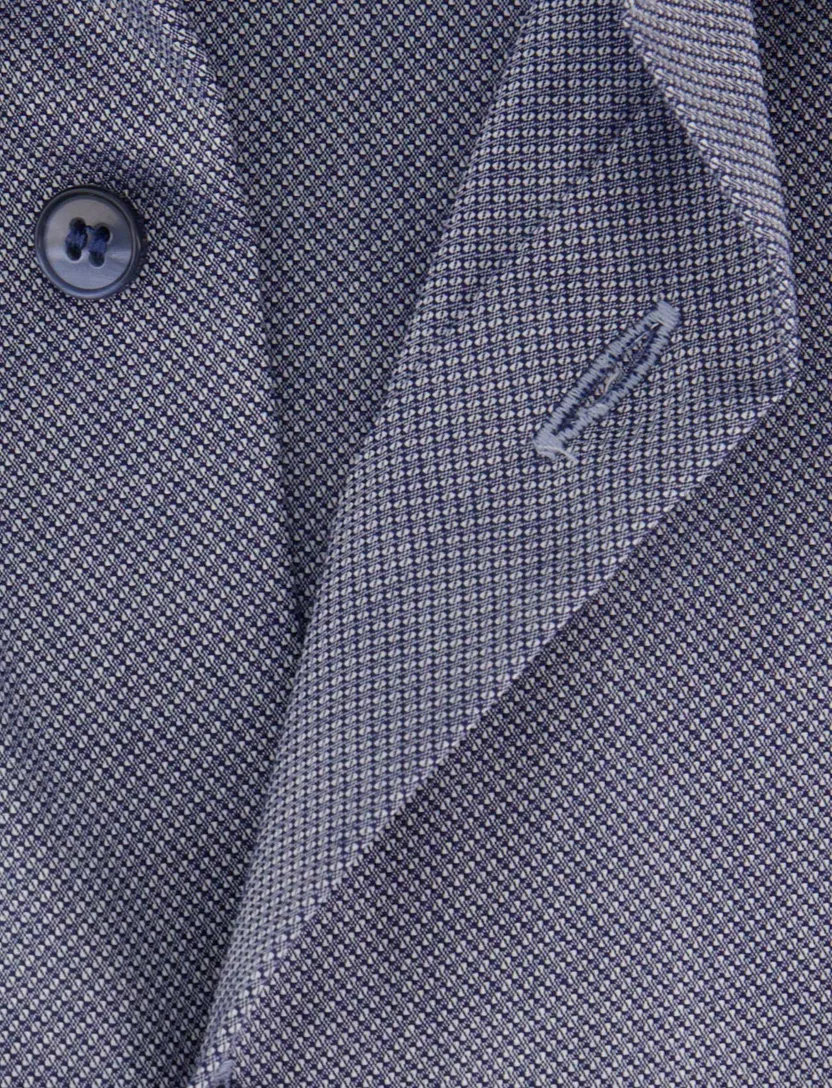 overhemd mouwlengte 7 Olymp slim fit blauw effen