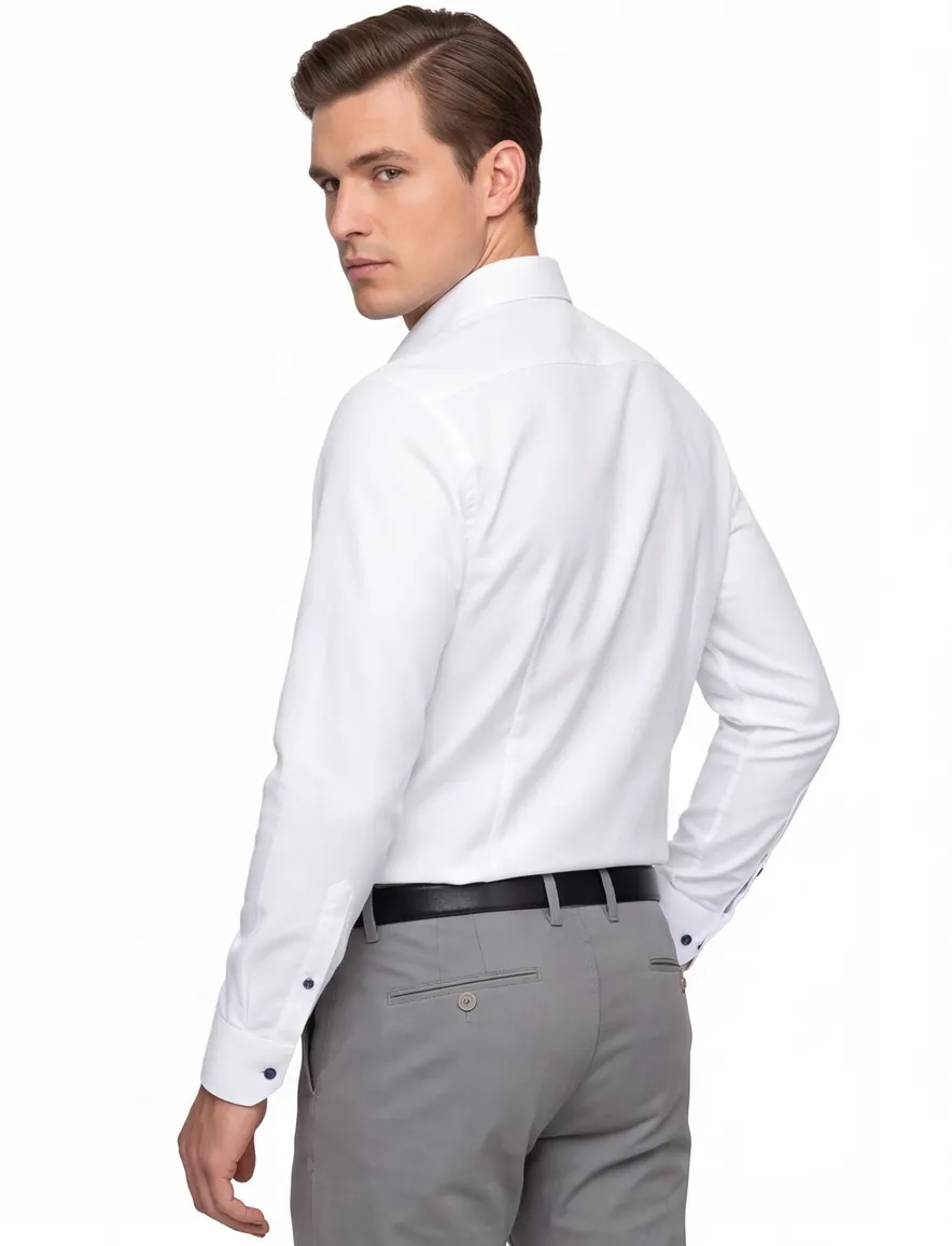 Olymp overhemd Level Five 24/Seven wit Body Fit