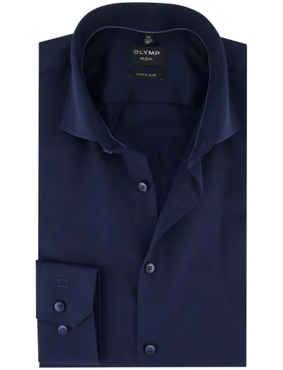 Olymp Olymp no.6 overhemd donkerblauw