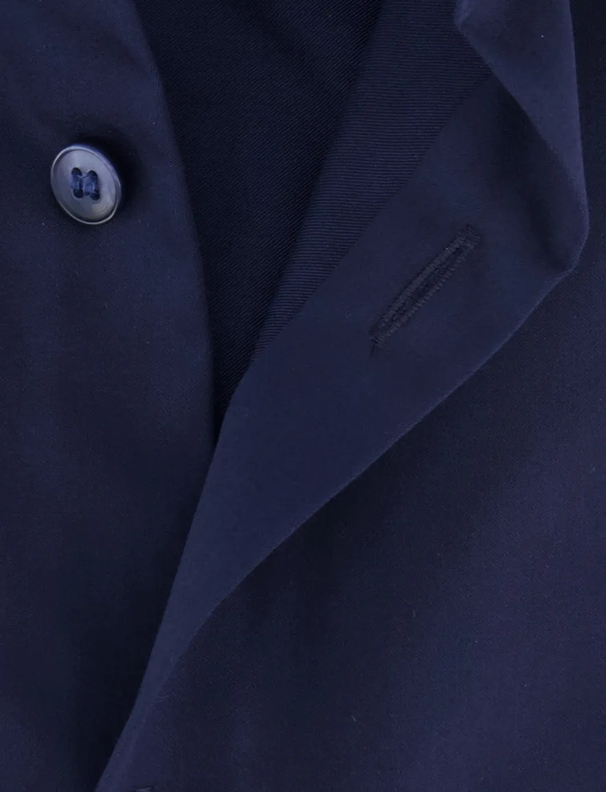 Olymp no.6 overhemd donkerblauw