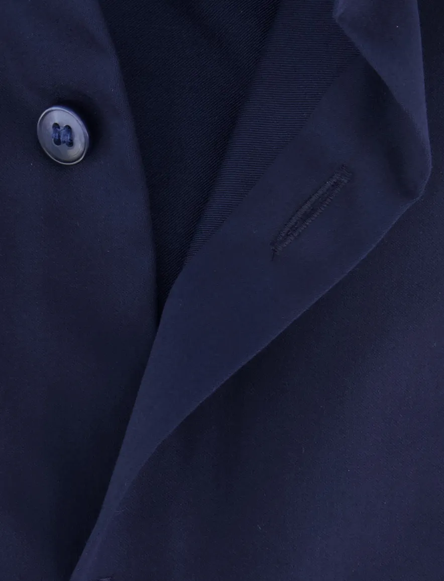 Olymp no.6 overhemd donkerblauw