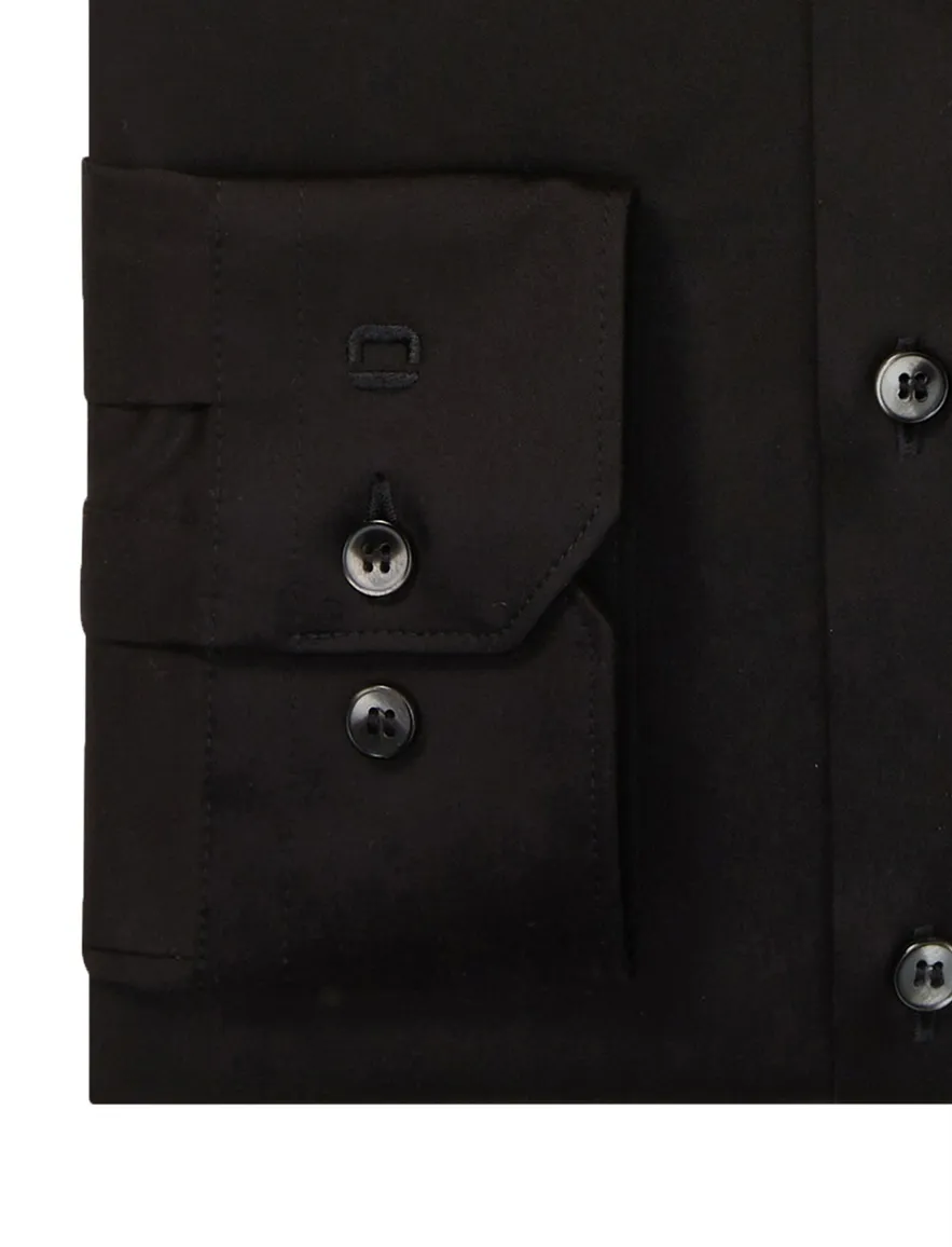business overhemd zwart Olymp No. Six super slim