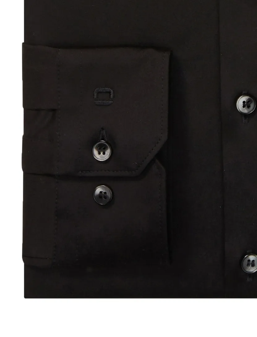 Olymp No. Six super slim overhemd zwart