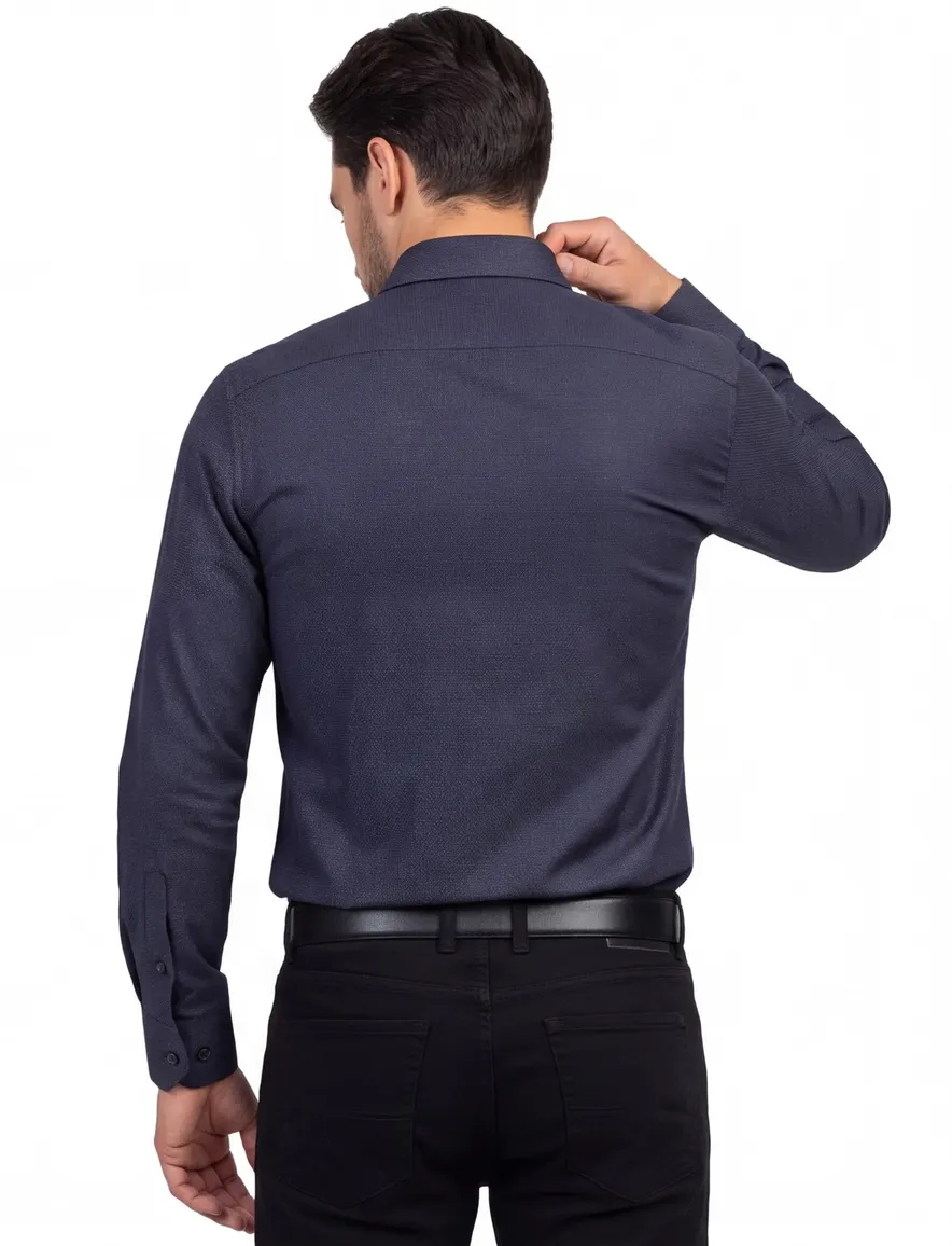 overhemd mouwlengte 7 grijs Olymp No. Six super slim