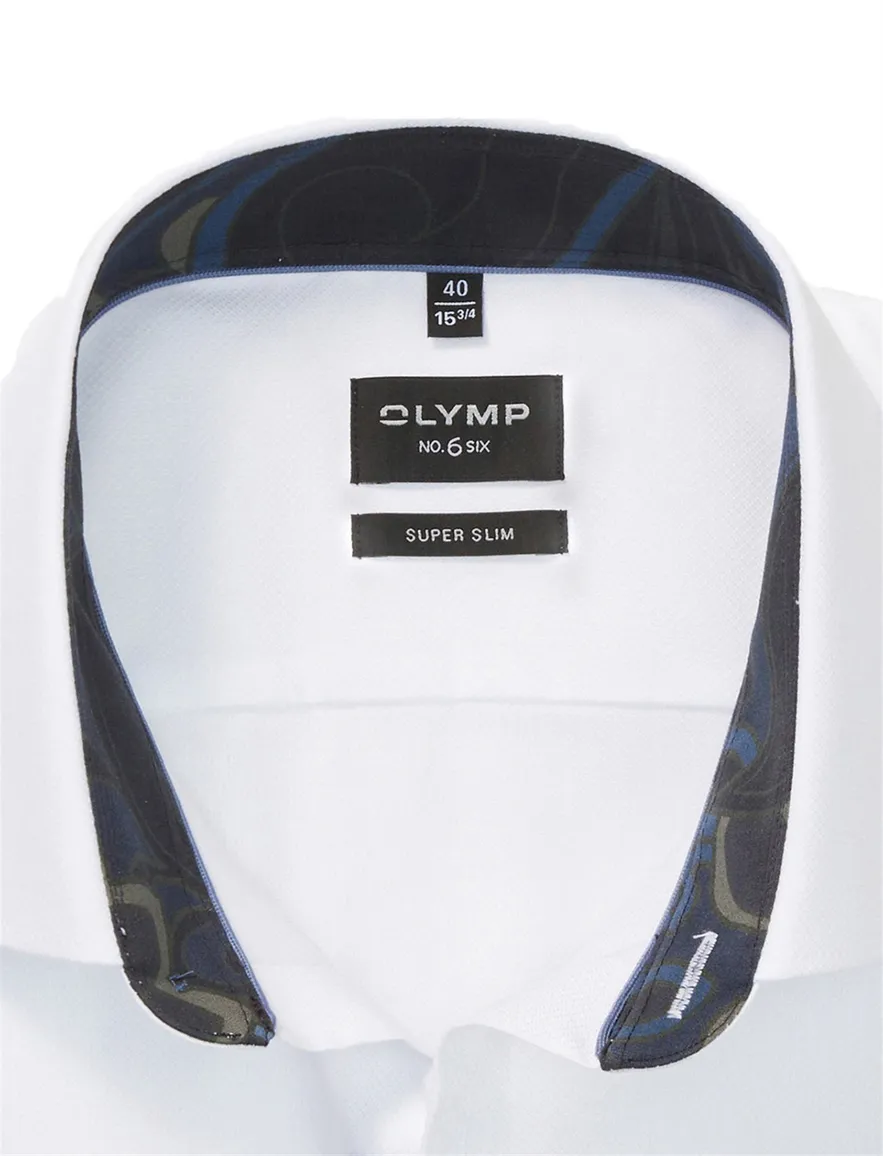 overhemd mouwlengte 7 wit Olymp No. Six super slim